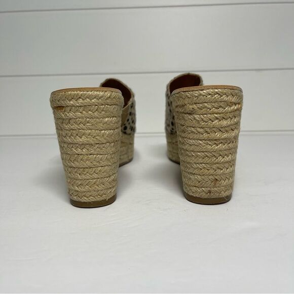 Dolce Vita Bela Leopard Spotted Wedge Sandals Size 8 - Picture 6 of 11